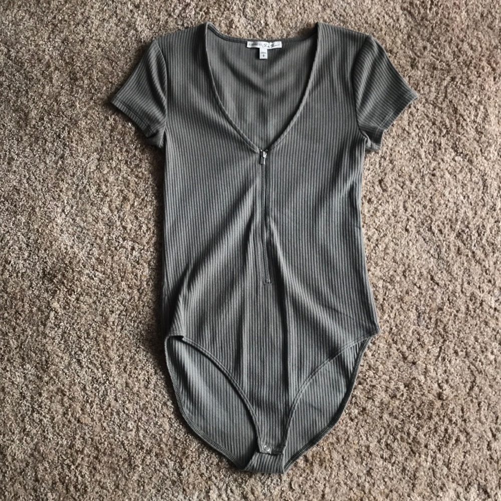 Olive green bodysuit
